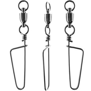 Рыболовный Вертлюг из нержавеющей стали, вертлюжный Соединитель с крючком, заклепки, штифт, шариковый подшипник, рыболовный крючок, набор снастей для приманки - Product Image 1