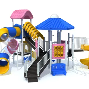 Cina produttore play tower con diapositive a spirale per bambini parco giochi all'aperto attrezzature TUV certificate