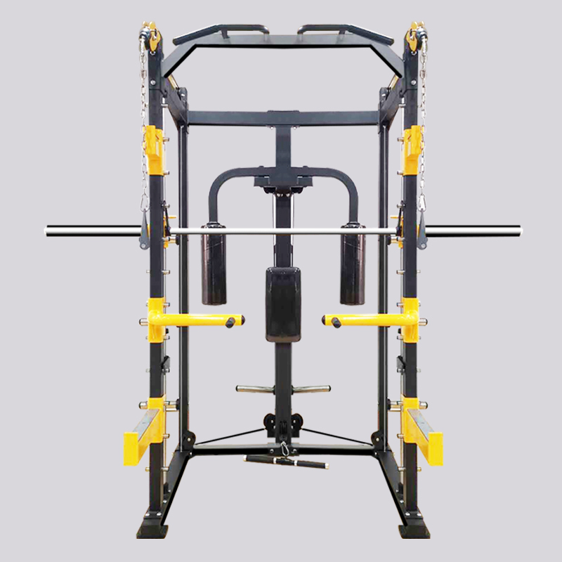 Professional Multi Functional Power Rack with Smith Machine Commercial Gym Training Equipment FullBody Workout Fitness Gear