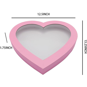 OEM Tùy Chỉnh Trái Tim Sô Cô La Hộp Giấy Hình Trái Tim Màu Hồng Rỗng Bao Bì Hộp Hình Trái Tim Hộp Quà Tặng - Product Image 2