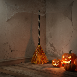 Balai magique <span class=keywords><strong>de</strong></span> <span class=keywords><strong>sorcière</strong></span>, décoration d'Halloween, vente chaude, jouet en plastique pour enfants, portable, imperméable, fournitures <span class=keywords><strong>de</strong></span> fête, vente en gros - Product Image 6