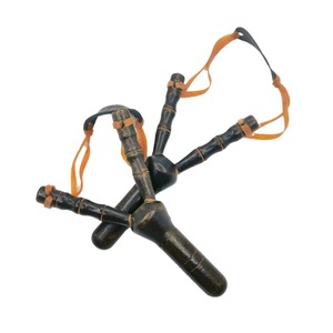 木製の竹製工芸品クロスボーダー屋外非致死性2セクションスリングショット卸売アクセサリー付き - Product Image 5