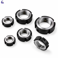 Écrou de blocage pour vis à billes, accessoires de roulement CNC, marque GS, neuf, personnalisable, anti-desserrage, en acier chromé, filetage fraisé pour moteur
