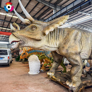 Al aire libre a prueba de agua <span class=keywords><strong>Jurassic</strong></span> Park Animatronic dinosaurio <span class=keywords><strong>Triceratops</strong></span> modelo personalizado tamaño y movimiento - Product Image 4