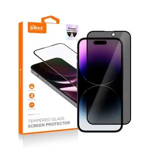 Vmax 3D Privacy Screen Protector For iPhone 14 13 12 11 Pro Max Anti-Spy Glass For iPhone XS Max XR X 7 8 Plus Tempered Glass