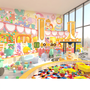 Aoleao Aire de jeux intérieure personnalisée 3 ans et plus avec piscine à balles, toboggan spiralé et trampoline, équipement de jeu souple pour enfants, certifié CE TUV - Product Image 3