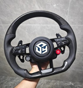Volant en fibre de carbone pour Audi A3 8P A4 B8 A5 A6 C7 A7A8 <span class=keywords><strong>S3</strong></span> S5, nouveau modèle B9, peut être amélioré en fibre de carbone - Product Image 5