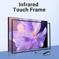 Écran tactile IR intelligent modulaire industriel USB interactif de 110 pouces, capteur IR intelligent, écran tactile infrarouge multi-touch 4:3