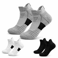 Chaussettes de basket-ball d'été pour hommes, tricotées standard en polyester, respirantes, écologiques, séchage rapide, anti-transpiration, antidérapantes