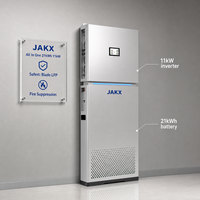Système d'alimentation hors réseau JAKX Residential ESS 21 kWh 11 kW avec onduleur LiFePO4 et batterie intégrée, fournisseur d'énergie solaire à consommation autonome