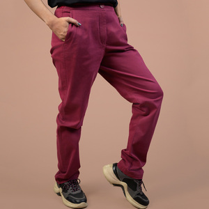 Pantalones Chinos para Mujer al por Mayor, Fabricante OEM ODM con Logotipo Personalizado, Corte Ajustado, Estilo Casual para Oficina, Pantalones Chinos de Estilo Recto - Product Image 6