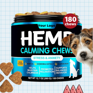 L'integratore per masticare morbido calmante per cani naturali OEM/ODM aiuta a ridurre l'ansia da Stress e l'abbaiare supporta i rilassamenti con la melatonina - Product Image 1