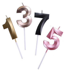 Vela de Cera para Pastel de Cumpleaños con Número del 0 al 9 para Decoración de Fiestas al por Mayor - Product Image 1
