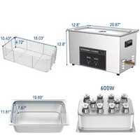 Pulitore a Ultrasuoni Industriale 30L per Schede Elettroniche e Schede Madri, Macchina per Pulizia a Ultrasuoni da 600W, Vasca Ultrasonica Grande