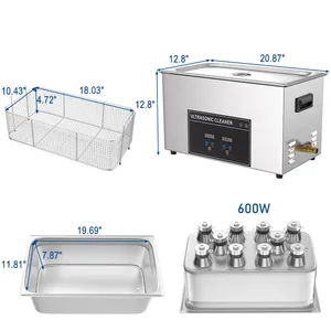 Nettoyeurs à ultrasons industriels 30l pour cartes mères et circuits imprimés, machine de nettoyage à ultrasons 600w, grand bain à ultrasons - Product Image 2