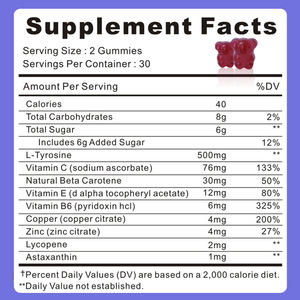 Stok WXW bronzlaşma Gummies <span class=keywords><strong>C</strong></span> vitamini çinko cilt kadın Gummies sağlıklı cilt ve geliştirilmiş bronzlaşma sakızlı - Product Image 2