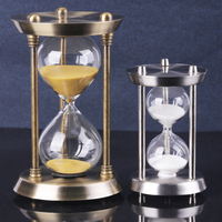 Usine En Gros Horloge De Table Maison Cuisine Minuterie Sandwatch 1 heure Antique Décoration De La Maison En Laiton Sablier 1 Heure Sable Minuterie