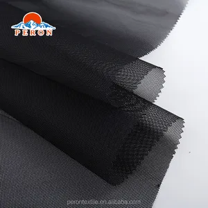 Good quality polyester black sturdy and durable mesh fabric for bags