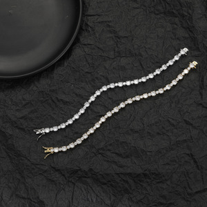 Pulsera de tenis de 5mm + 3mm con circonitas completas para hombre, pulsera de moda Tanjing, collar Lijing - Product Image 2