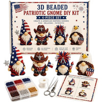 Nuevo Kit de Manualidades de Animales Monstruosos 3D con Cuentas Pequeñas, Hecho a Mano, DIY, de Plástico, China