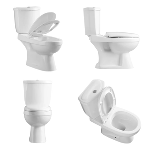 Best Selling Modern Chinese Cerâmica de duas peças Banheiros e Pedestal Bacia Define Dual-Flush com P-Trap & S-Trap para Banheiro - Product Image 1