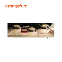 Orangefurn Nouvelle Collection : Ensemble de Salon Modulaire Design Postmoderne (Canapé, Banc, Table Basse, Meuble TV) pour Villa et Appartement
