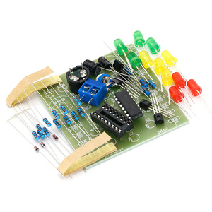 Kit de luces de ensueño Cd4060, componentes electrónicos educativos LED coloridos con música, juego de componentes de orificio pasante para entrenamiento de habilidades - Product Image 2