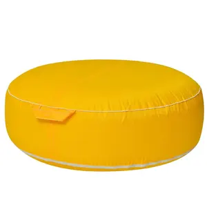 factory customized UV-resistant modern garden stool removable oxford fabric cover inflatable outdoor pouf cushion