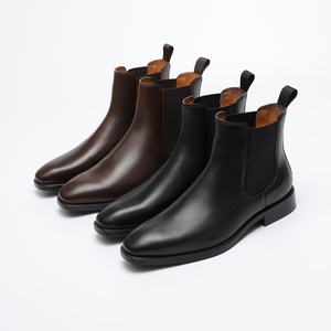 Botas de Trabajo para Hombre, Estilo Británico Casual de Negocios, Punta Puntiaguda Vintage, Hechas a Mano, de Alta Calidad, Talla 46 - Product Image 5