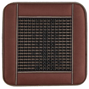 Coussin de siège imitation bois 45x45cm, ventilé, pour la maison et la voiture, oreiller carré, fermeté moyenne, en PVC plastique - Product Image 3