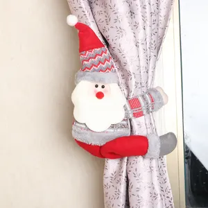 Рождественская Пряжка для штор, мультяшная кукла, украшение для отеля, ресторана, кукла, застежка, дисплей