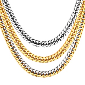 Collar de Cadena para Hombre, Joyería, 7 mm de Grosor, 55 cm, Cadenas de Oro de 14k, Tipo de Joyería - Product Image 5