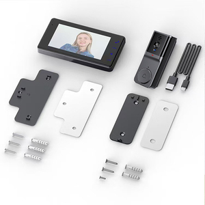 กล้องวงจรปิดอัจฉริยะพร้อมหน้าจอ LCD สำหรับประตูบ้าน ระบบไร้สาย มองเห็นในเวลากลางคืน เสียงสองทาง แบตเตอรี่ในตัว - Product Image 4