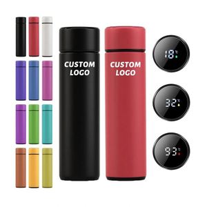 Top Seller 500ml Led Vacuum Flasks Temperature Display Stainless Steel <b>Smart</b> Water Bottle - Product Image 1