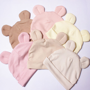 Vente chaude nouveau-né coton biologique Modal Beanie chapeau respirant <span class=keywords><strong>bonnet</strong></span> tricoté pour bébé garçons et filles vêtements pour bébés en gros - Product Image 2