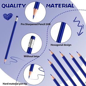 Crayons noirs durables Yaolan personnalisables avec logo pour étudiants, cadeau promotionnel, crayons standard pour l'écriture et le dessin, en soie, vente en gros - Product Image 3