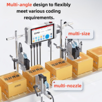 Imprimante jet d'encre automatique en ligne 4POLETECH TW1 de haute qualité avec encre à séchage rapide pour étiquettes/cartes/papiers, garantie 1 an