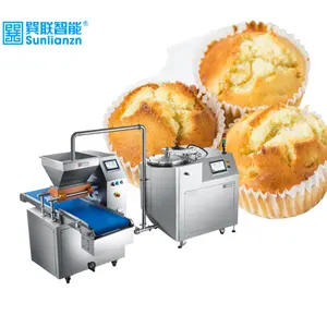 Efficient Production Of Rectangular Layer Cakes Use Cake Filler Equipment Shortbread Cookies Machine