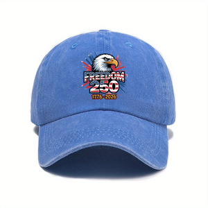 Cappellino da baseball per il 250° anniversario della fondazione degli Stati Uniti, cappello vintage da esterno con visiera morbida per uomo - Product Image 4