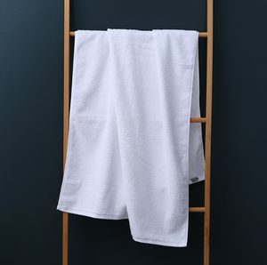 Serviettes de bain en coton 100% tissé de haute qualité, <span class=keywords><strong>broderie</strong></span> <span class=keywords><strong>personnalisée</strong></span>, couleur blanche, ensemble de serviettes d'hôtel - Product Image 2