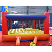 Château gonflable sur mesure pour jeux extérieurs, ring de boxe gonflable commercial avec souffleur