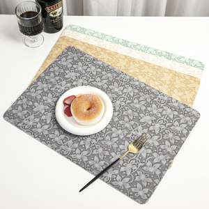 Nuevo Tapete de Mesa Personalizado Ecológico con Diseño Personalizado para Restaurante Chino, Hotel, de Cuero, Doble Cara, en Forma de Abanico, Aislante, Moderno - Product Image 2