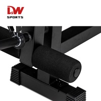 Banc de musculation multifonctionnel DW SPORTS en acier inoxydable, réglable, pour usage domestique, équipement de gym fonctionnel