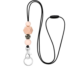 Cuentas de silicona transfronterizas, hebilla colorida para perros, hebilla de seguridad, cuerda para el cuello, cuerda para tarjeta de identificación con cuentas suaves redondas y hexagonales, en stock. - Product Image 5