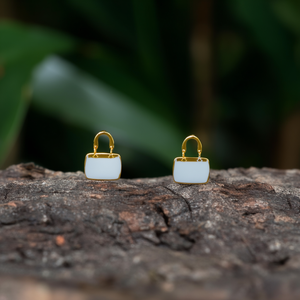 Fashion <b>Stud</b> <b>Earrings</b> 316L Stainless Steel PVD Gold Plating Sustainable Resistant - Product Image 3