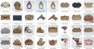 Stock Lady Crystal Rhinestone Hard Clutch Bag Cena de moda Monedero Cadenas Decoración para boda Noche Eventos nupciales - Product Image 4