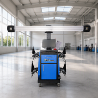 Machine d'alignement de roues 3D portable de type cabine, haut de gamme, industrielle, pour l'entretien des pneus de véhicules, modèles mondiaux disponibles