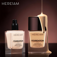 HEREIAM Matte Colors Flawless Concealer Foundation Liquid Waterproof Oil Luxury Brand Liquid Foundation Maquillage de haute qualité