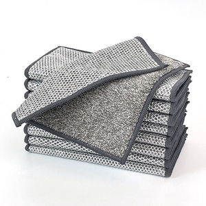 Esun Chiffons à Vaisselle en Nylon Double Couche Fibre <span class=keywords><strong>de</strong></span> Charbon <span class=keywords><strong>de</strong></span> <span class=keywords><strong>Bambou</strong></span> Polyvalent pour Usage Humide et Sec pour la Cuisine - Product Image 1