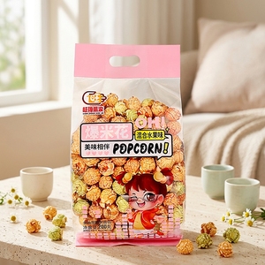 Longxiaoya Popcorn de maïs doux 200g Sachet Snacks céréaliers sains cuits au four Sans graisses trans Semi-moelleux Gonflés Prêts à la crème caramélisée et au sucre - Product Image 1